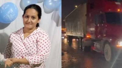 El cuerpo sin vida de Dinora Carranza quedó debajo de la rastra. El accidente ocurrió la noche del lunes en Choloma.