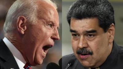 Joe Biden, presidente de Estados Unidos, y el cuestionado mandatario de Venezuela, Nicolás Maduro.