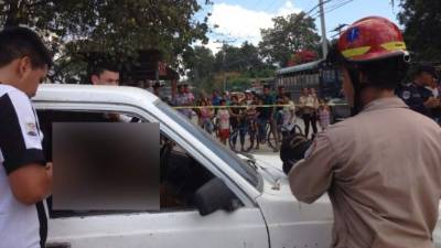 Lugar donde ocurrió el hecho en Choloma, Cortés.