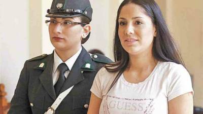 Natalia Ciuffardi en la tercera audiencia de extradición en Chile. Foto: Diario Las últimas noticias de Chile.