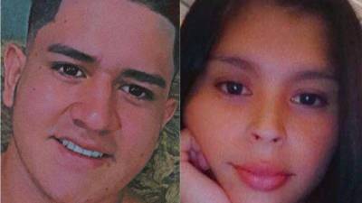 Fotografía en vida de la pareja fallecida este lunes en un accidente en Arizona, Atlántida (Honduras).