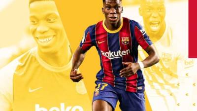 Ilaix Moriba decidió no renovar con el FC Barcelona. Foto Barcelona Twitter.