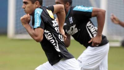 Jorge Claros en un entrenamiento de la Selección de Honduras.