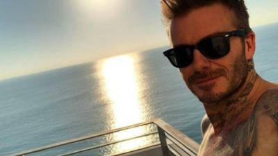David Beckham, excapitán de la selección inglesa se encuentra en Miami, Florida. Desde esta ciudad vio el encuentro entre su país y Croacia.
