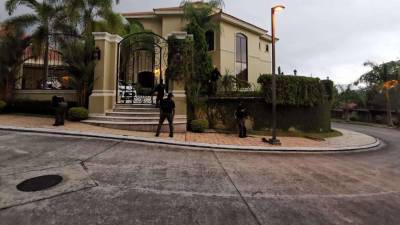Una propiedad registrada por agentes de la Atic durante operativos contra el lavado de activos en Honduras.