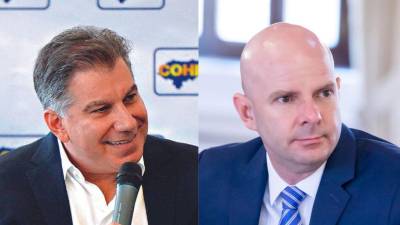 Mateo Yibrín, presidente de Cohep, y el exministro de la SDE, Pedro Barquero.