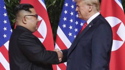 Trump dice haber establecido 'un vínculo especial' con Kim. AFP