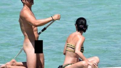 Orlando Bloom fue captado junto a Katy Perry.