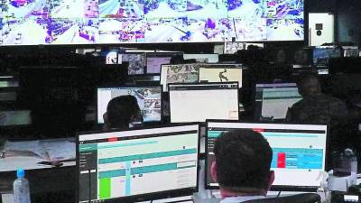 Instalaciones del Sistema Nacional de Emergencias 911 de Honduras, en una fotografía de archivo.