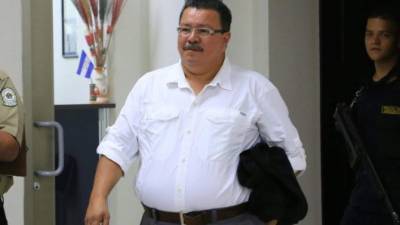 Óscar Kilgore en la comparecencia este viernes en el segundo día de juicio oral y público.