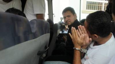 Rigoberto Paredes, cuando era trasladado al centro penal de Támara. Foto de archivo.