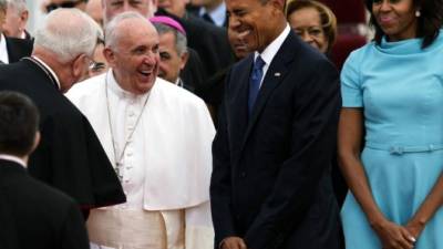 El presidente Obama junto al Papa Francisco en Washington.