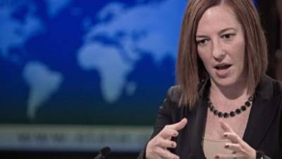 Jen Psaki, portavoz del Departamento de Estado de Estados Unidos.