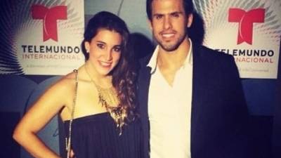 La capitalina Alexa Villeda Facussé y Eduardo Caprile.