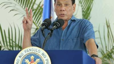 Rodrigo Duterte, presidente de Filipinas. Foto: AFP/Manman Dejeto