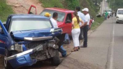 Tres heridos fueron trasladados de emergencia al Hospital Escuela.