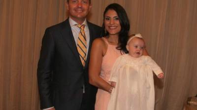 Ray y Sonia Valerio con su hija Catherine Emilia. Fotos: Franklyn Muñoz.