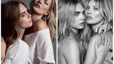 Cara Delevingne y Kate Moss.
