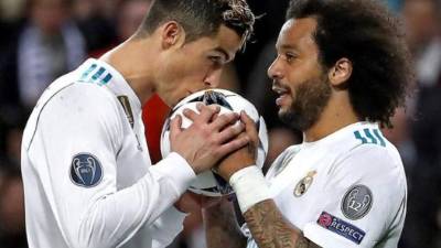 Cristiano Ronaldo fue el mejor amigo de Marcelo en su etapa en Real Madrid. FOTO EFE.
