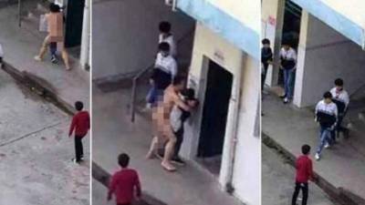 El profesor Hu enloqueció y trató de abusar de una alumna de secundaria.