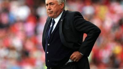 Carlo Ancelotti durante el partido contra el Granada.