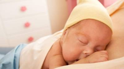 Baby born at 25th week of pregnancy during kangaroo care session. She was 5 months old at that time.