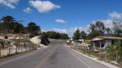 La carretera de Gracias, Lempira, hacia La Esperanza, Intibucá, está en óptimas condiciones.
