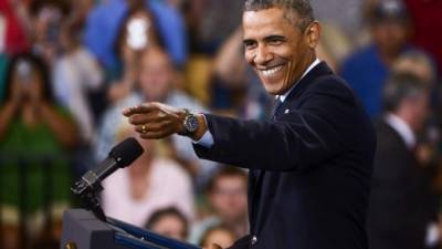 Obama dio hoy su última conferencia de prensa en la Casa Blanca. AFP.