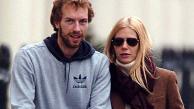 La actriz y su esposo Chris Martin.