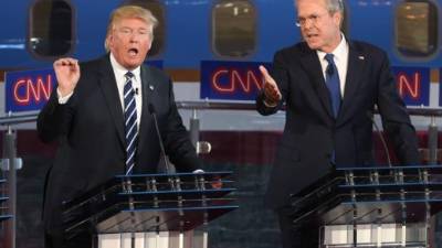 Los precandidatos protagonizaron varios momentos tensos durante el debate.