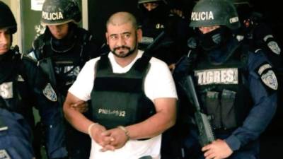 Imagen de cuando el extraditable era trasladado a Tegucigalpa. Foto de archivo.