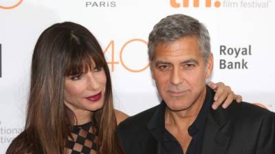 Sandra Bullock y George Clooney en el festival de cine de Toronto.