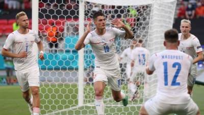 Budapest, Hungría | AFP | domingo 27/06/2021 - 11:58 UTC-6 | 81 palabrasRepública Checa dio la campanada al eliminar por un resultado de 2-0 a Países Bajos. Foto EFE.