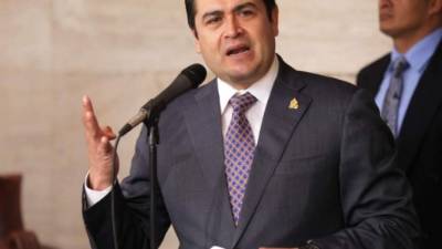 El presidente de Honduras Juan Orlando Hernández.