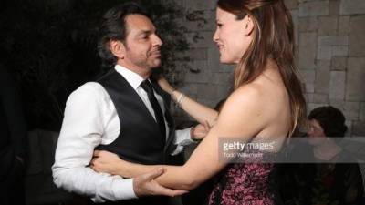 Eugenio Derbez y Jennifer Garner en el estreno de la película “Milagros del Cielo” en Los Ángeles, Estados Unidos.