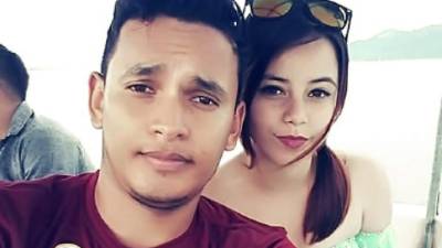 Luis Fernando Rivera en una foto con Jossely Aracely Mata Reyes en redes sociales.