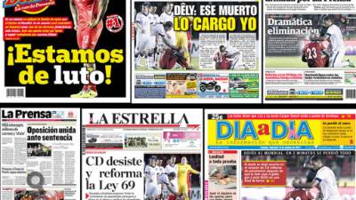 Los diarios de Panamá tras la eliminación del mundial de Brasil 2014.