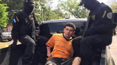 El detenido Alexander Flores Cruz.