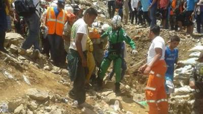 Los tres mineros atrapados son Brayan Maradiaga, Byron Escalante y Santos Emilio Bonilla (42).