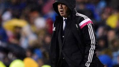 Carlo Ancelotti, durante el partido contra el Rayo Vallecano.