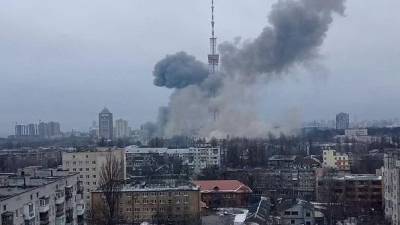 Ataque ruso contra Kiev destruye torre de televisión de canal independiente.