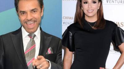 Los actores Eugenio Derbez y Eva Longoria.