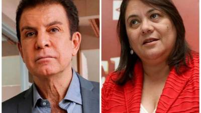 Salvador Nasralla y Gabriela Núñez.