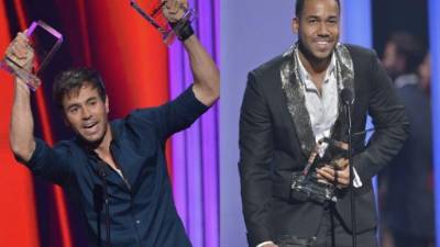 Enrique Iglesias y Romeo Santos, los máximos ganadores.