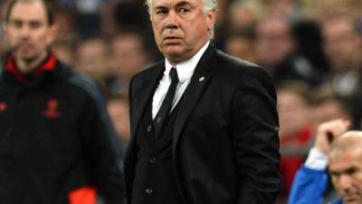 Carlo Ancelotti, durante el partido ante Schalke 04.