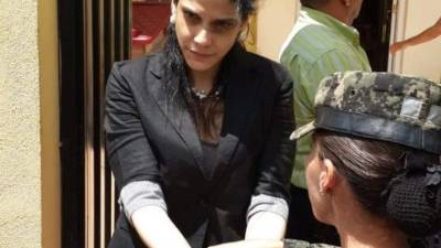 Susette Atuán Rojas fue capturada hoy en Tegucigalpa.
