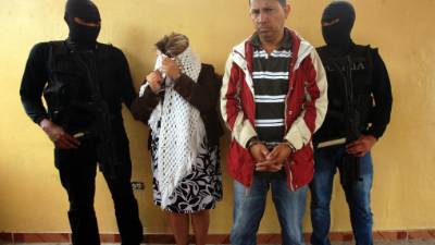 Sonia Euceda y su esposo Gustavo Padilla fueron capturados en Tegucigalpa.