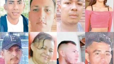 Foto de los hondureños desaparecidos de la aldea Crique Las Marías de Tela el 17 de junio de este año.