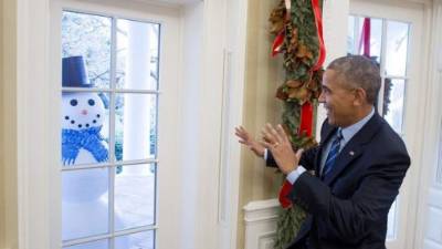 Barack Obama se vio sorprendido y lo tomó con humor.