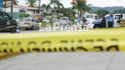 Imagen de la escena del crimen.